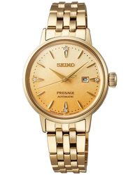 Seiko - Accessoires ,Geel ,Presage Cocktail Time - Lyst