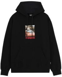 Propaganda - Hoodie Met Serigrafische Print - Lyst