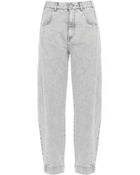 Panicale - Cropped Jeans - Lyst