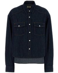 KHAITE - Overhemden ,Blauw ,Denim Grenon Denim Shirt - Lyst