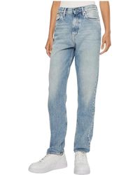 Calvin Klein - Light Blue Cotton Jeans & Pant - Lyst