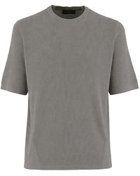 Sease - Geribbelde T-Shirt Met Korte Mouwen - Lyst