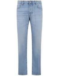 Philipp Plein - Jeans ,Blauw ,Katoen Basic Straight Cut Jeans - Lyst