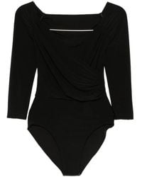 Norma Kamali - Elegante Zwarte Top Aw25 - Lyst