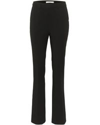 Gestuz - Broeken ,Zwart ,Polyester High-Waisted Flared Broek - Lyst