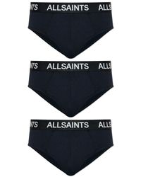 AllSaints - Contour Boxer Briefs 3 Pack - Lyst