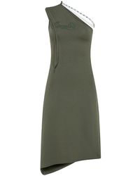 Cormio - Vestido verde de un hombro con correa decorativa - Lyst