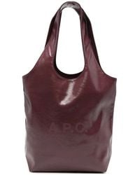 A.P.C. - Tassen ,Rood ,Polyester Ninon Small Tote - Lyst