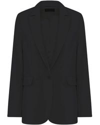 Cro - Jassen ,Zwart ,Klassieke Zwarte Blazer Met Zakken - Lyst
