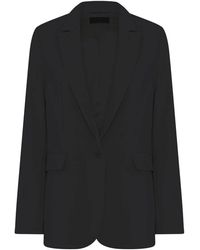 Cro - Jassen ,Zwart ,Klassieke Zwarte Blazer Met Zakken - Lyst