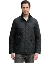 Barbour - Jassen ,Blauw ,Katoen Chelsea Sportsquilt Jas - Lyst