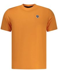North Sails - Tops ,Oranje ,Katoen T-Shirt Met Korte Mouwen - Lyst