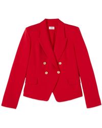 Oltre - Jassen ,Rood ,Polyester Double-Breasted Blazer - Lyst