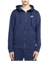 Nike - Sportswear Club Fleece Hoodie Met Volledige Rits - Lyst