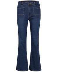 Kaffe - Flared Jeans - Lyst