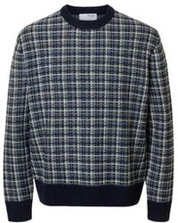 SELECTED - Truien & Vesten ,Zwart ,Ronde Hals Gebreid - Lyst