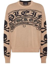 Philipp Plein - Pullover Ronde Hals Gothic Plein - Lyst