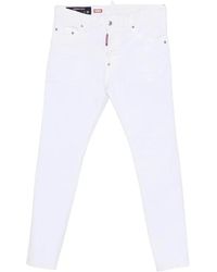 DSquared² - Jeans ,Wit ,Katoen Skinny Jeans - Lyst