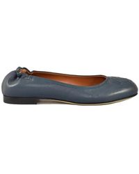 Testoni - Leren Ballerina Schoenen - Lyst