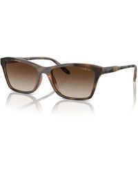 Vogue - Stylische sonnenbrille in havana/brown shaded,schwarze sonnenbrille - Lyst
