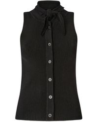 Pinko - Overhemden ,Zwart ,Neve Top Ecoviscosa Shine - Lyst