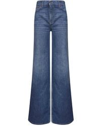 Chloé - Flared Blauwe Denim Jeans - Lyst