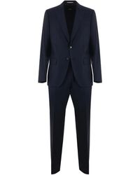 HUGO - Blauer Anzug Mit Jacke Und Hose - Lyst