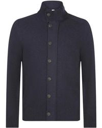 Gran Sasso - Truien & Vesten ,Blauw ,Wol Giubbino M/L Zip - Lyst
