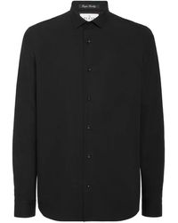 Philipp Plein - Overhemden ,Zwart ,Katoen Shirt Slim Fit Teddy - Lyst