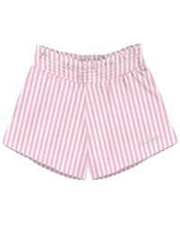 MC2 Saint Barth - Korte Broeken ,Roze ,Katoen Meave Pull-Up Shorts - Lyst
