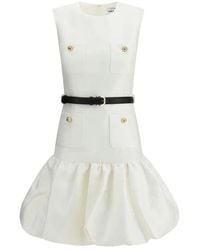 Self-Portrait - Taffeta Ballonrock Kurzes Kleid - Lyst