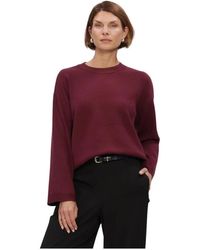 Object - Truien & Vesten ,Rood ,Polyester Objreynard/S Lo Knit Pullover Noos - Lyst