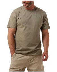 SELECTED - Tops ,Groen ,Katoen Polo & T-Shirt O-Neck Tee - Lyst