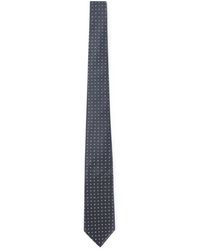 Giorgio Armani - Pure Zijden Stropdas Met Jacquard Monogram - Lyst