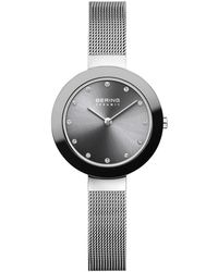 Bering - Accessoires ,Grijs Keramisch Horloge 29 Mm Milanese Armband 11429-389 - Lyst