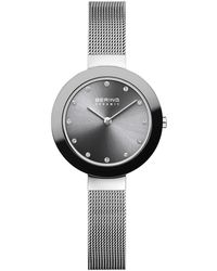 Bering - Accessoires ,Grijs Keramisch Horloge 29 Mm Milanese Armband 11429-389 - Lyst