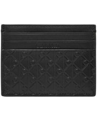 Calvin Klein - Accessoires ,Zwart ,Leer Leren Bi-Fold Portemonnee - Lyst