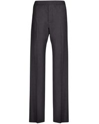 Givenchy - Houtskool Wol Rechte Broek - Lyst