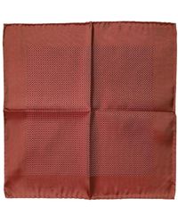 Dolce & Gabbana - Accessoires ,Oranje ,Luxe Zijden Foulard Sjaal Met Logo - Lyst