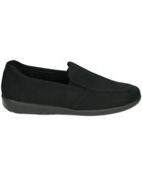 Rohde - Schoenen ,Zwart ,Gesloten Pantoffel Met Bontvoering Zwart - Lyst
