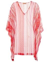 Missoni - Mare Zig-Zag Gebreide Kaftan - Lyst