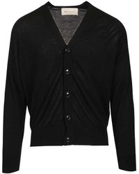 Ami Paris - De Coeur V-Neck Cardigan - Lyst