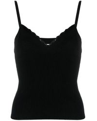 Dries Van Noten - Tops ,Zwart ,Wol Sleeveless Tops - Lyst