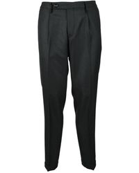Michael Coal - Broeken ,Zwart ,Wol Stijlvolle Pantalon Van Wolmix - Lyst