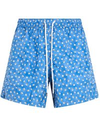 Fedeli - Badmode ,Blauw ,Polyester Madeira Zwembroek - Lyst
