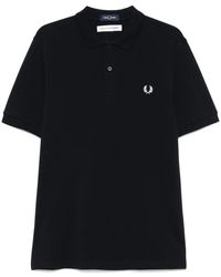 Comme des Garçons - Tops ,Blauw ,Katoen Polo Shirt Met Slogan - Lyst