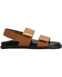 Tod's - Leather Slingback Sandals - Lyst