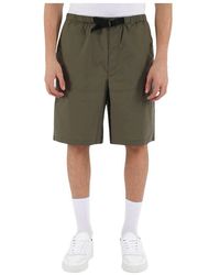 Roberto Collina - Bermuda-Shorts Aus Baumwolle Mit Schnallenverschluss - Lyst