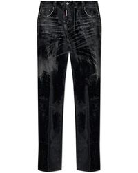 DSquared² - Jeans ,Zwart ,Katoen Carrot Stretch Jeans - Lyst