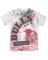 Mitchell & Ness - Tops ,Veelkleurig ,Katoen Chicago Bulls Nba Tee Burst - Lyst